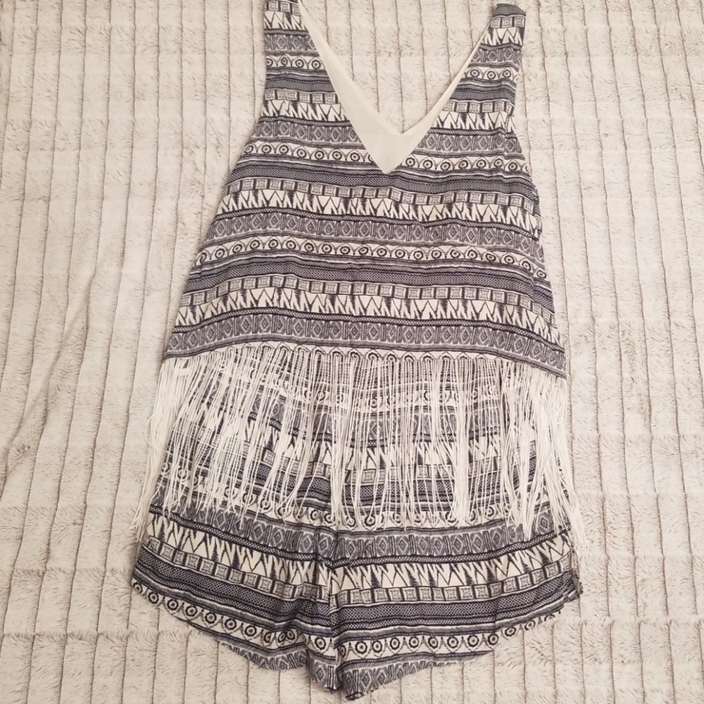Fringed Romper - Picture 2 of 2